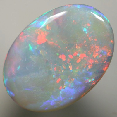 SOLID SEMI BLACK OPAL Changing colours, candy red to turquoise blue